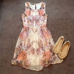 Floral white mixed with purple and pink flowers!